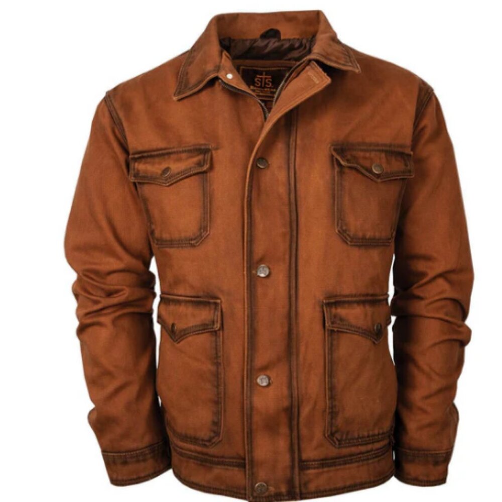 STS Ranchwear Youth Brush Buster Rustic Brown 100% Cotton Cotton Jacket